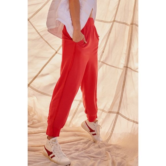 NWT FP Movement Where The Wind Blows Jogger / Victory Red - Picture 2 of 6